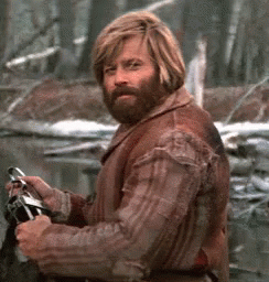 Robert Redford as Jeremiah Johnson nods in the heavily memed movie moment