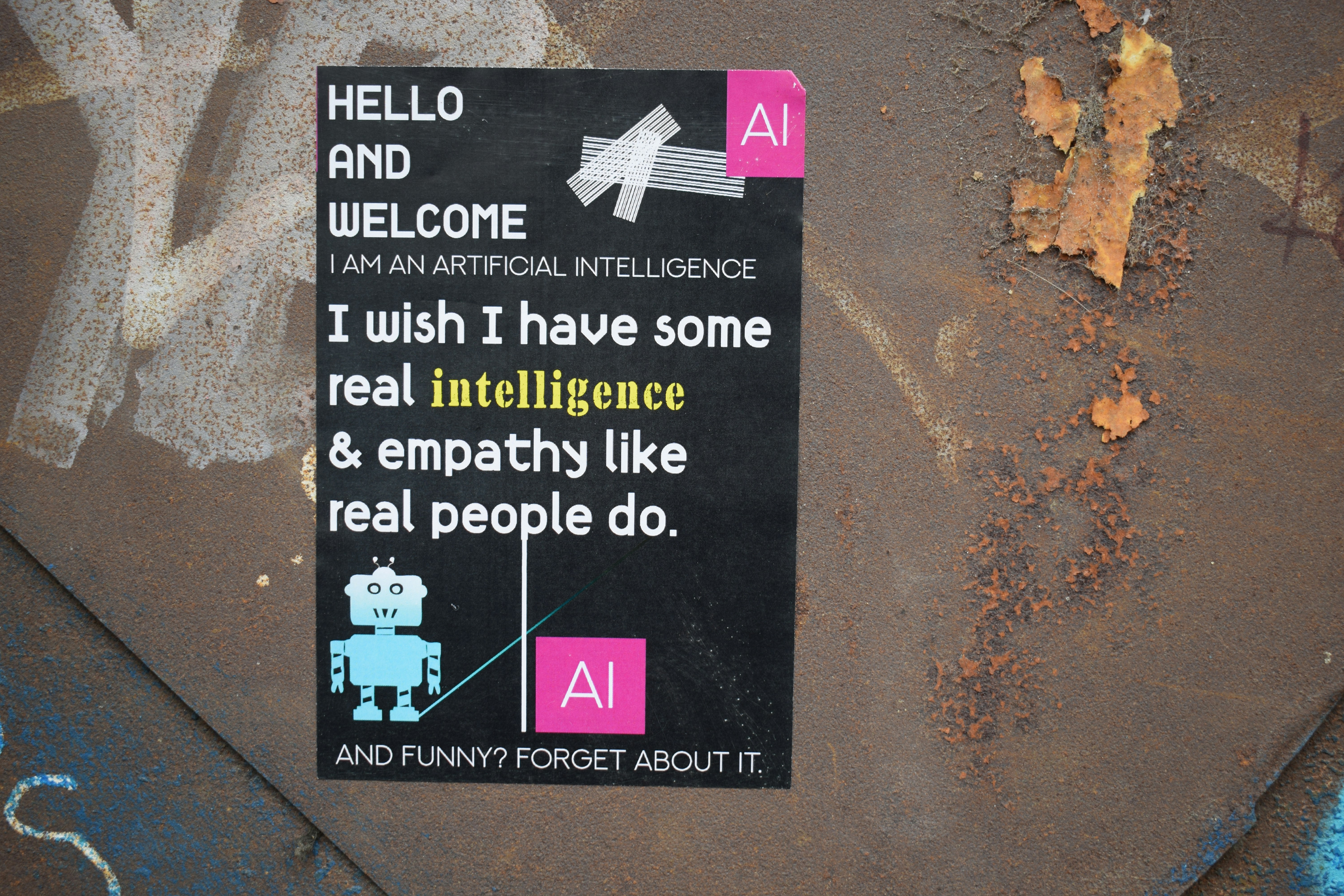 AI could never write a good Movie or a great TV script and than go for a lunch and enjoy the sunset or be funny. AI could never create Art that Real Artists created through centuries going with all the struggles and joys of life. AI could for sure create Inequity and Job losses however... We need compassion, not machines...